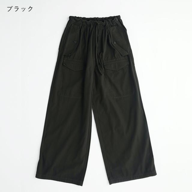 【秋冬】TICCA ティッカ カーゴパンツ TBEA-161 日本製 ボトム コットン 綿 カジュアル カーゴ ズボン ゴム イージーパンツ 上品 大人 おしゃれ AW_14