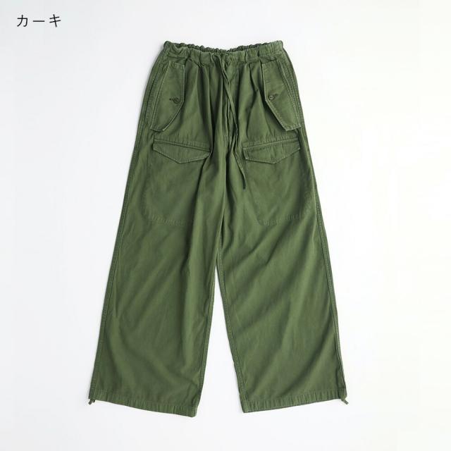 【秋冬】TICCA ティッカ カーゴパンツ TBEA-161 日本製 ボトム コットン 綿 カジュアル カーゴ ズボン ゴム イージーパンツ 上品 大人 おしゃれ AW_13