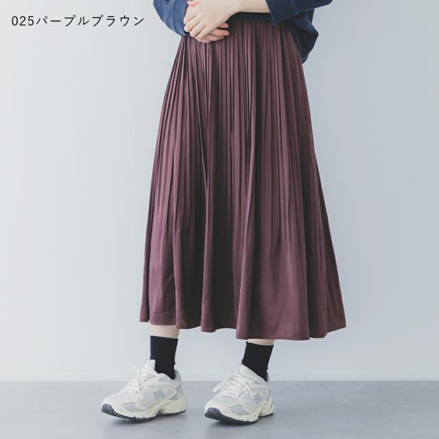 2025秋冬】sosotto ソソット アンティークサテン 消しプリーツスカート