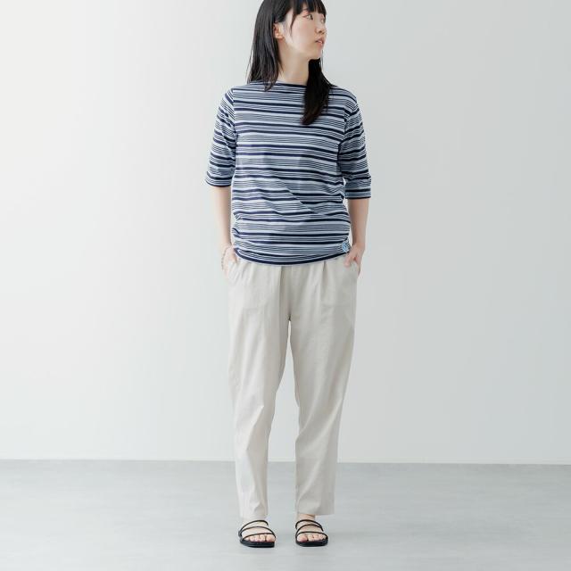 【2026春夏】オーシバル オーチバル ORCIVAL ボートネック ハーフスリーブ #OR-C0136BFJ 40/2 JERSEY HALF SLEEVE 5分袖 半袖 カットソー ストライプ 無地 Tシャツ シャツ 2026SS_6