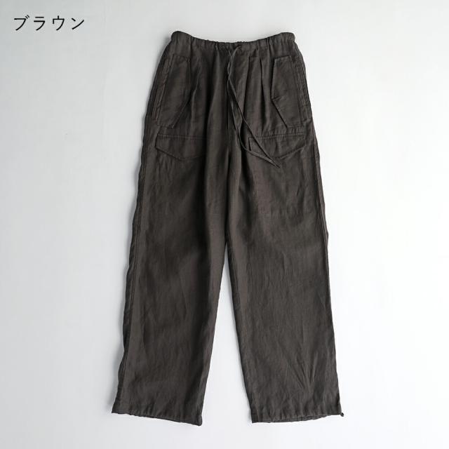 【2026春夏】TICCA ティッカ リネンカーゴパンツ TBFS-406 日本製 ボトム 麻 カーゴ ズボン 涼しい ゴム イージーパンツ 2026SS ts1031_18