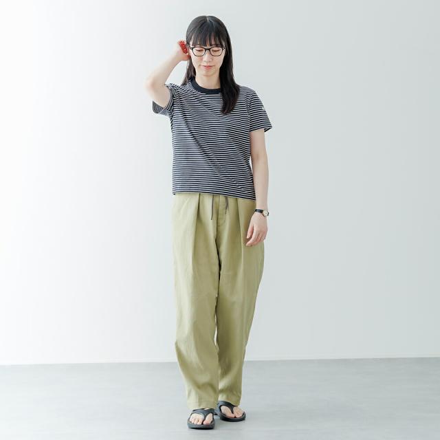 【2026春夏】オーシバル / オーチバル クルーネックショートスリーブプルオーバー ORCIVAL OR-C0415CCF 旧C0337CCF ボーダー カットソー コットン ポリウレタン Tシャツ シャツ 半袖 2026SS_1
