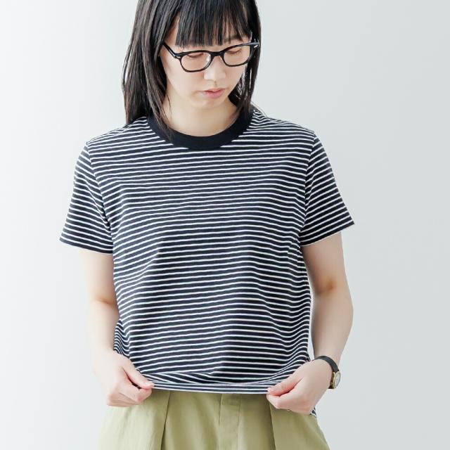 【2026春夏】オーシバル / オーチバル クルーネックショートスリーブプルオーバー ORCIVAL OR-C0415CCF 旧C0337CCF ボーダー カットソー コットン ポリウレタン Tシャツ シャツ 半袖 2026SS_4