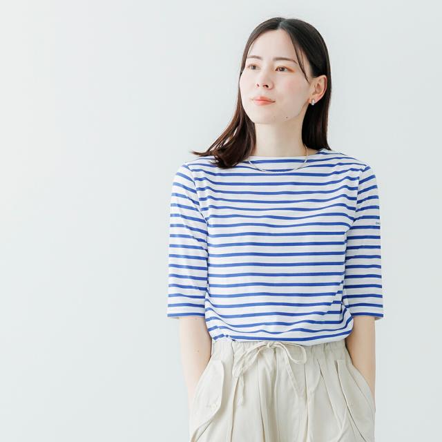 【2026春夏】オーシバル オーチバル ORCIVAL ボートネック ハーフスリーブ #OR-C0136BFJ 40/2 JERSEY HALF SLEEVE 5分袖 半袖 カットソー ストライプ 無地 Tシャツ シャツ 2026SS_7