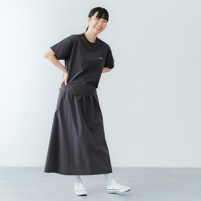 【2026春夏】THOUSAND MILE（サウザンドマイル）ショートスリーブ Tシャツ＆スカート セット UV 撥水 速乾 セットアップ フレアスカート ナップサック フェス トラベルセット 旅行 アウトドア 2026SS_1