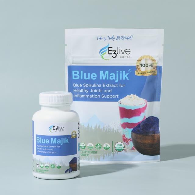 E3Live Blue Majik カプセル 45g 90カプセル フィコシアニン サプリメント イースリーライブ サプリ ブルーグリーンアルジー カプセル 健康食品 健康 健康維持 栄養 美容 日差し 生活習慣 ボディメンテナンス USDA認証 ts1031_8