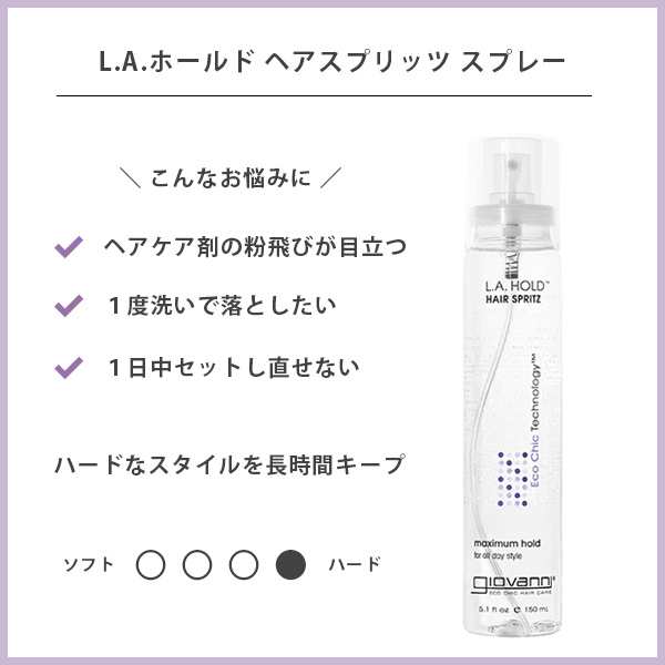 giovanni L.A.ホールドヘアスタイリングジェル 60ml おぞまし