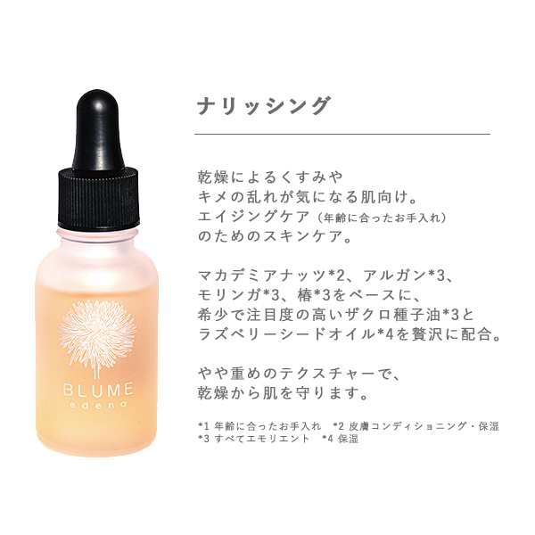 ブルーメエデナ（BLUME edena）ベリーベリーオイルドロップ 30ml ／ 美容液 エイジングケア 年齢肌 毛穴 キメ 乾燥