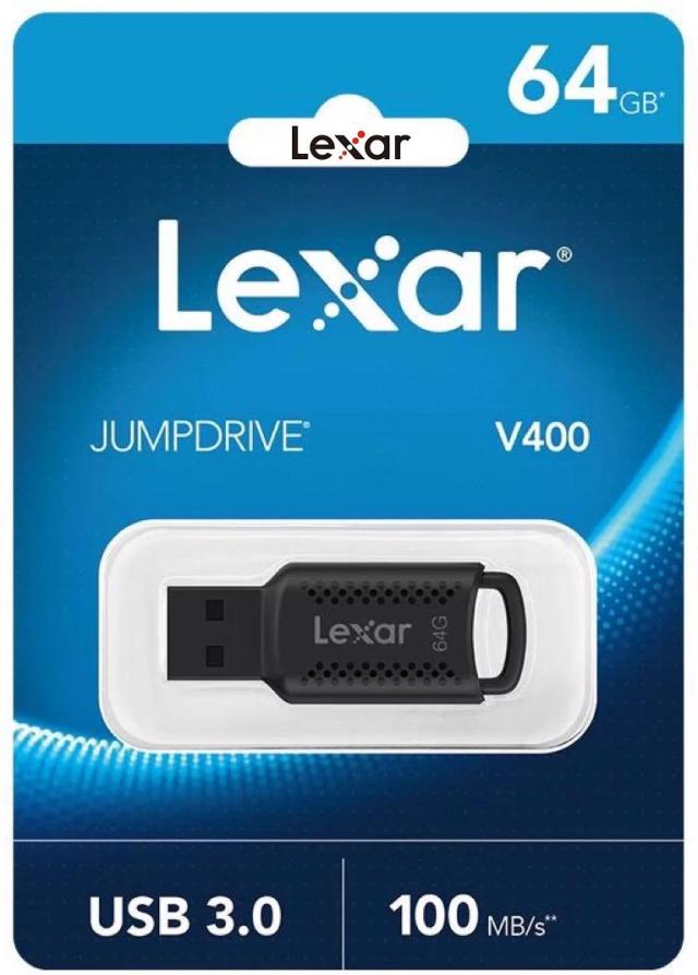 フラッシュドライブ 64GB Lexar JumpDrive Flash Drive V400 USBメモリ