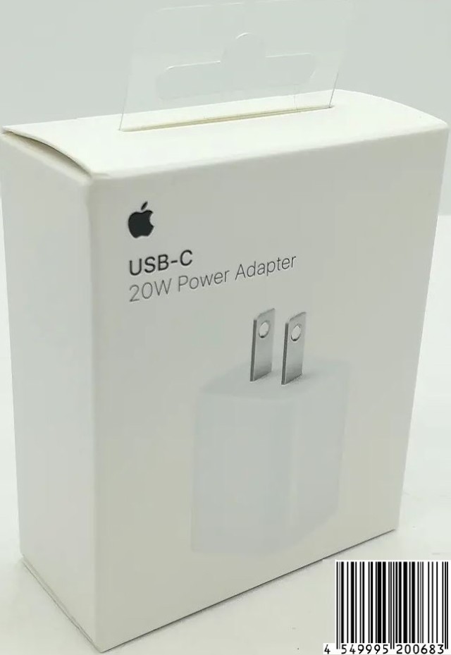 USB-C電源アダプタ アップル純正品高速充電アダプタ 20W Apple