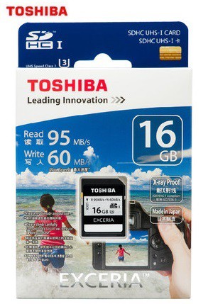 16GB TOSHIBA SDHCカード 16GB Class10 UHS-I(U3)対応 SDメモリカード 95MB/s 日本製  SD-H016GR7VW060A 東芝製