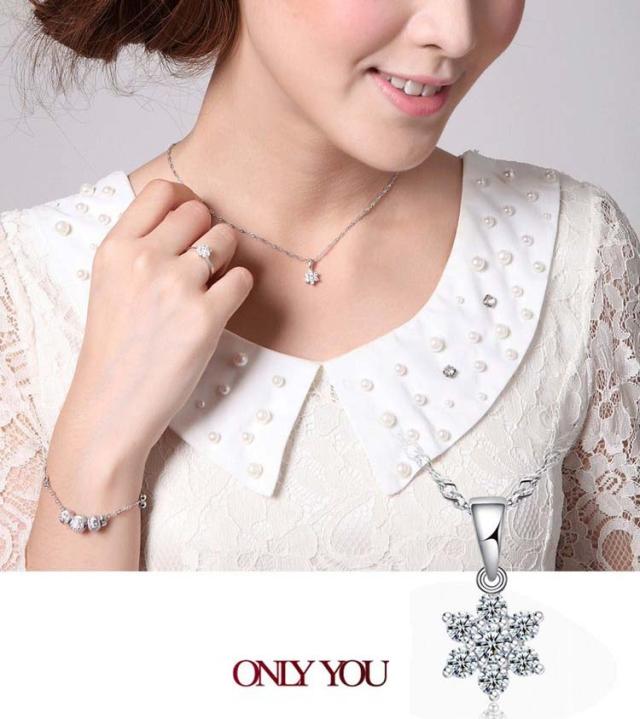 ニッケルフリー 大人気 シンプル 雪の結晶 ネックレス アクセサリー ジュエリー 上品 大人 可愛いの通販はau Pay マーケット エフティービープラス