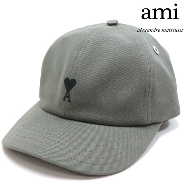 BIGお買い物ラリー アミ パリス キャップ メンズ レディース 2026SSモデル AMI PARIS CAP 帽子 カーボン UCP265.AW0041 0516