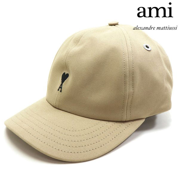 BIGお買い物ラリー アミ パリス キャップ メンズ レディース 2026SSモデル AMI PARIS CAP 帽子 ベージュトープ UCP265.AW0041 A036
