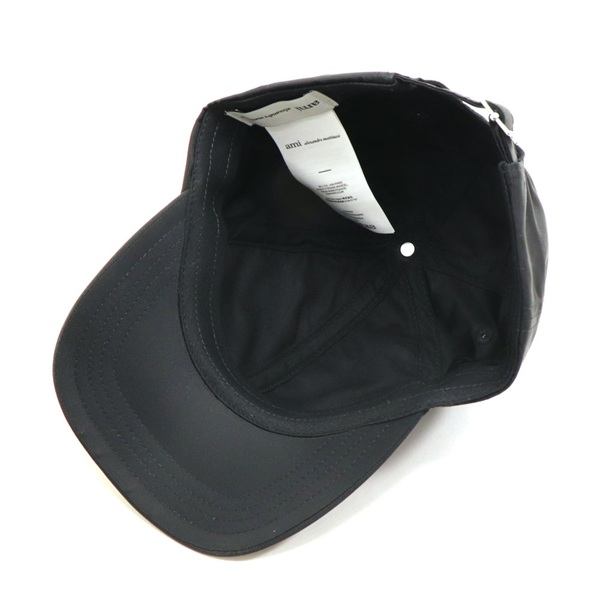 BIGお買い物ラリー アミ パリス キャップ メンズ レディース 2026SSモデル AMI PARIS CAP 帽子 ノワール ブラック UPC268.PA0037 001