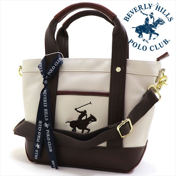 クリスマスセール ビバリーヒルズ ポロクラブ ショルダーバッグ レディース 正規品 BEVERLY HILLS POLO CLUB 2Way トートバッグ BH2006N IV DBR DBR
