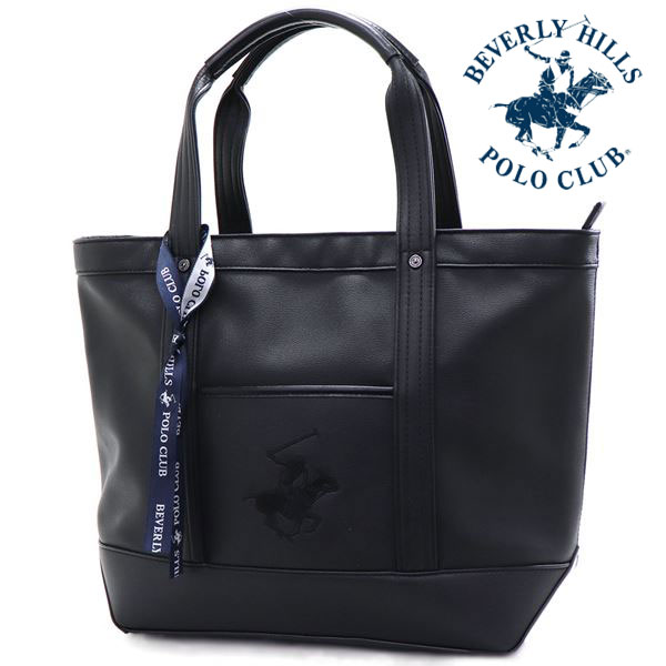 クリスマスセール ビバリーヒルズポロクラブ トートバッグ レディース メンズ 正規品 BEVERLY HILLS POLO CLUB ブラック BH2008N