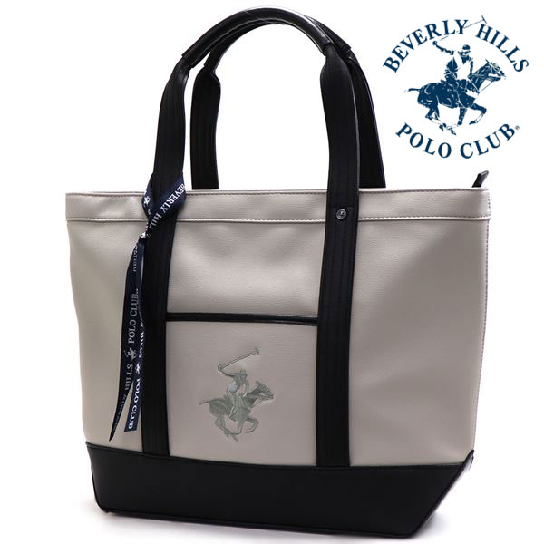 クリスマスセール ビバリーヒルズポロクラブ トートバッグ レディース メンズ 正規品 BEVERLY HILLS POLO CLUB グレージュ BH2008N