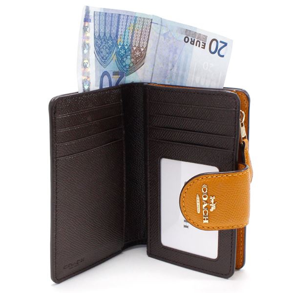コーチ 二つ折り財布 レディース Coach Wallet ラグジュアリー クロスグレーン レザー バタースカッチ 6390 Imlr0 送料無料の通販はau Pay マーケット Mkcollection
