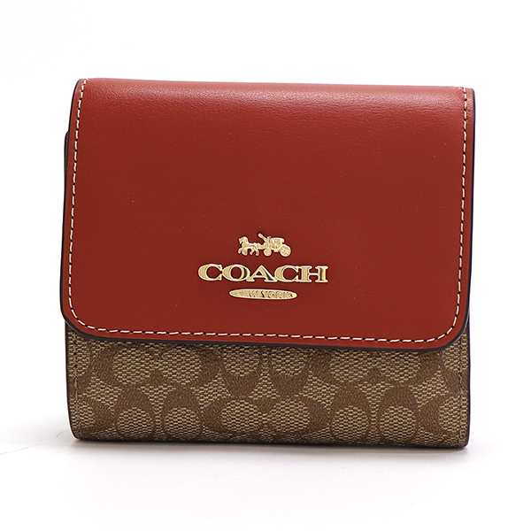 月末セール ギフトラッピング無料 コーチ 三つ折り財布 レディース COACH Wallet カーキ×テラコッタ CF369 IMS4L の通販はau  PAY マーケット - MKcollection au PAY マーケット店 | au PAY マーケット－通販サイト