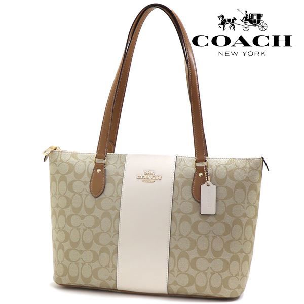 オータムセール コーチ トートバッグ レディース COACH チョーク ライトサドル CR121 IMWQJ