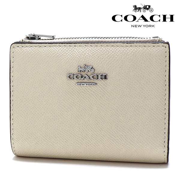 オータムセール コーチ 二つ折り財布 レディース COACH Wallet ビルフォールド ウォレット チョーク CR983 SV HA ギフトラッピング無料