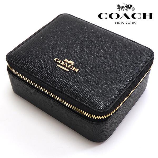 フェブラリーセール コーチ ジュエリーボックス レディース COACH Wallet アクセサリーケース ブラック C4470 IMBLK  ギフトラッピング無料の通販は