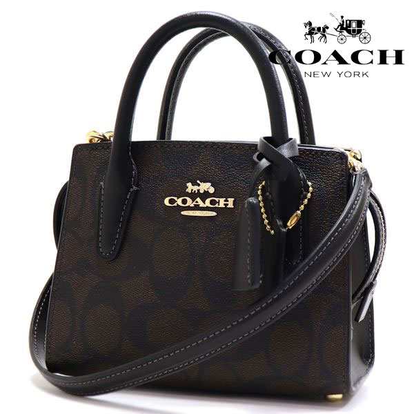 オータムセール コーチ ショルダーバッグ レディース COACH 2Way ハンドバッグ ブラウン ブラック CO975 IMAA8