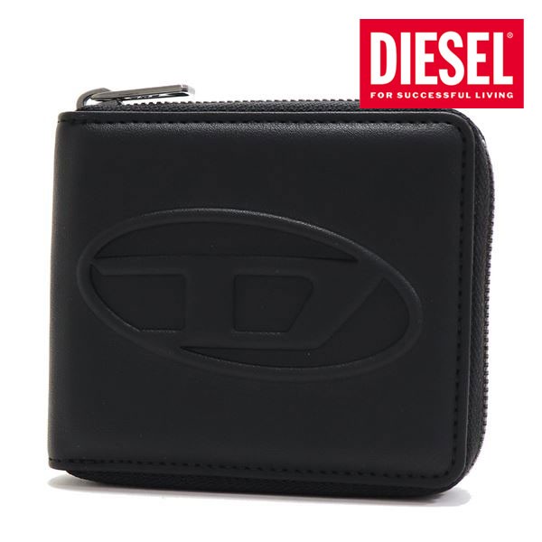ディーゼル 二つ折り財布 メンズ DIESEL Wallet ブラック X08444 P4445 
