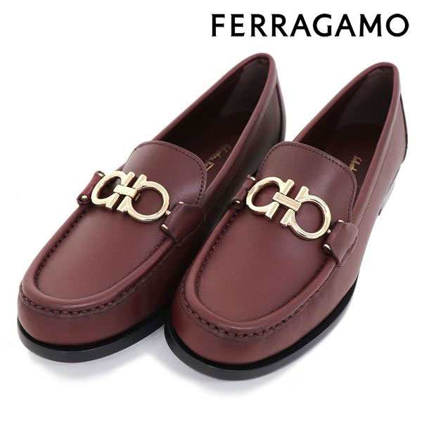 フェラガモ ローファー レディース S.FERRAGAMO 展示品商品 ワインレッド ROLO 0733586 送料無料♪