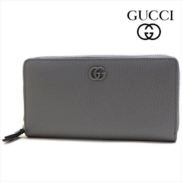 グッチ 長財布 レディース GUCCI Wallet ラウンドファスナー グレー 456117 17WEN 1711の通販は 56,880円