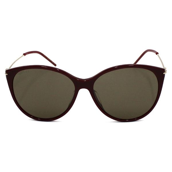 グッチ サングラス メンズ レディース アジアンフィット GUCCI SunglassesワインレッドGG1268SA-003