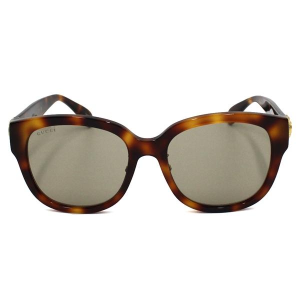 グッチ サングラス メンズ レディース アジアンフィット GUCCI SunglassesブラウンGG1409SK-004