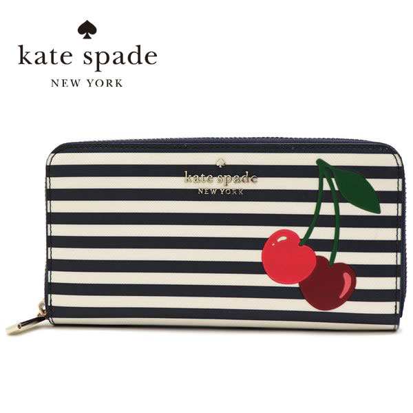 ギフトラッピング無料 ケイトスペード 長財布 レディース Kate Spade Wallet ラウンドファスナー チェリー K6144 403