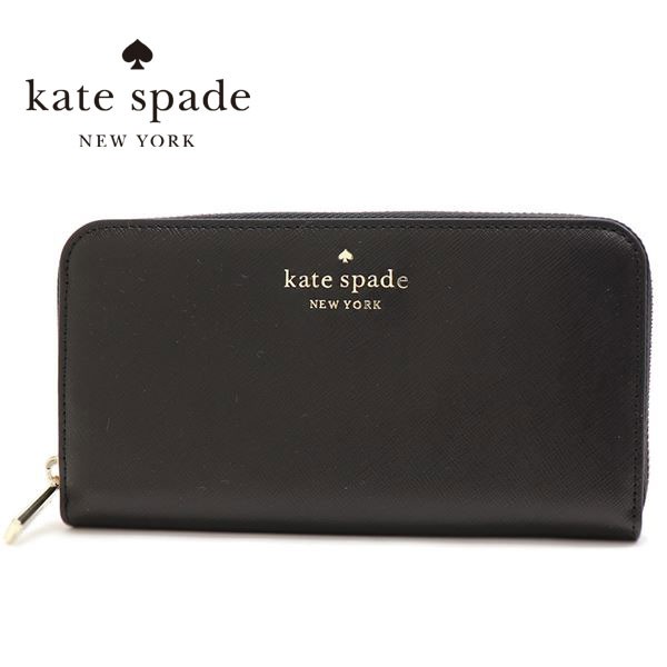 オータムセール ギフトラッピング無料 ケイトスペード 長財布 レディース Kate Spade Wallet ラウンドファスナー WLR00130 001