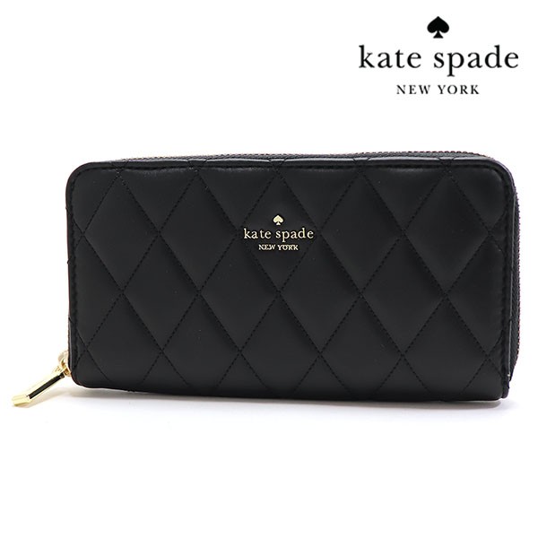 月末セール ケイトスペード 長財布 レディース Kate Spade Wallet ラウンドファスナー ブラック KA590 001 ギフトラッピング無料