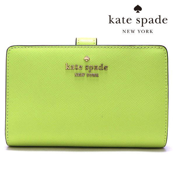 クリスマスセール ケイトスペード 二つ折り財布 レディース KateSpade Wallet ライム KC580 306  ギフトラッピング無料