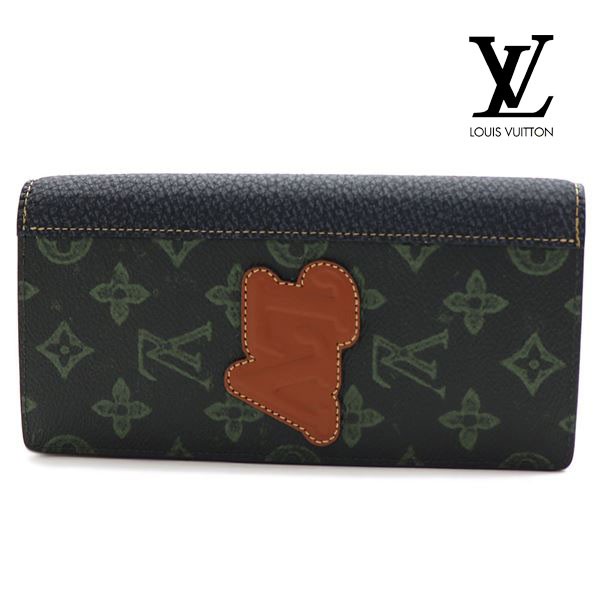 ギフトラッピング無料 ヴィトン 二つ折り長財布 メンズ LOUIS VUITTON