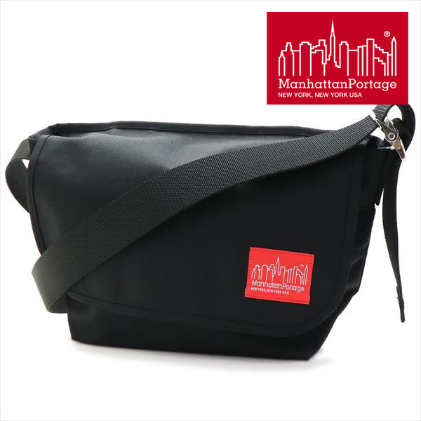 クリスマスセール マンハッタンポーテージ ショルダーバッグ メンズ レディース Manhattan Portage メッセンジャー バッグ 1606VJR BLACK