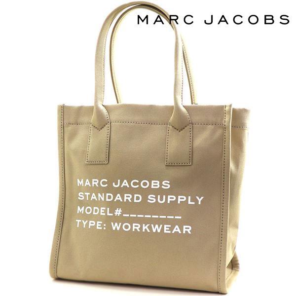クリスマスセール マークジェイコブス トートバッグ MARC JACOBS キャンバス ラージ トート ベージュ 4S4HTT001H02 260