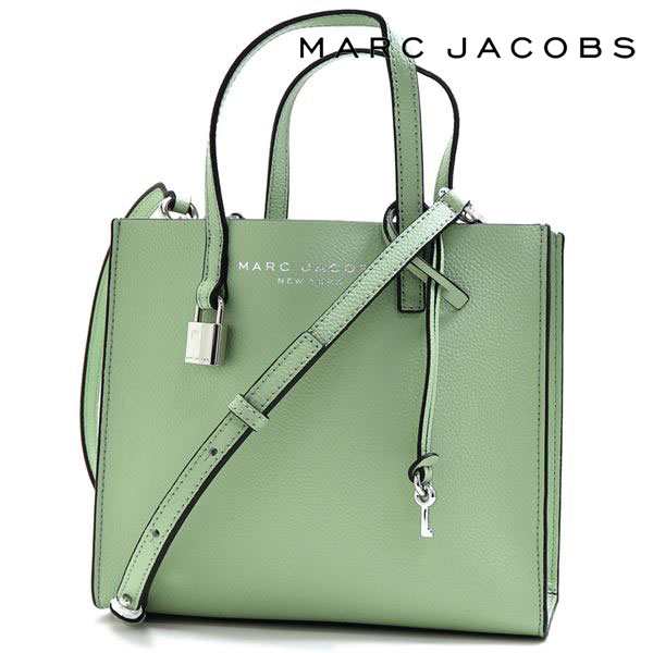 マークジェイコブス ショルダーバッグ レディース MARC JACOBS 2WAY ハンドバッグ グラインド レザー ミニ トートバッグ ライトグリーン