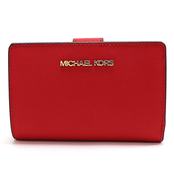 お買い物ラリー マイケルコース 二つ折り財布 レディース MICHAEL KORS Wallet ブライトレッド 35F7GTVF2L BRIGHT RED  ギフトラッピング無料_1