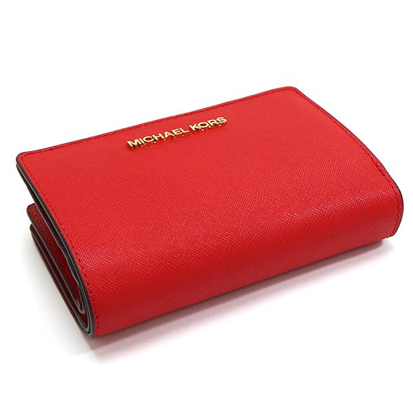 お買い物ラリー マイケルコース 二つ折り財布 レディース MICHAEL KORS Wallet ブライトレッド 35F7GTVF2L BRIGHT RED  ギフトラッピング無料_3