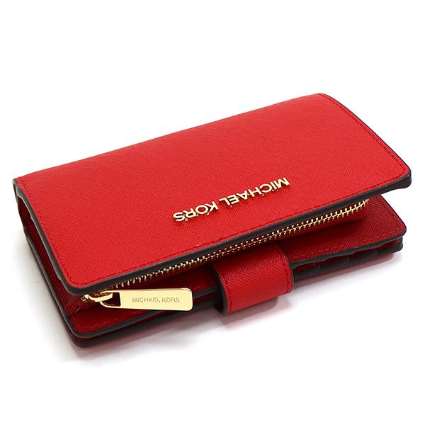 お買い物ラリー マイケルコース 二つ折り財布 レディース MICHAEL KORS Wallet ブライトレッド 35F7GTVF2L BRIGHT RED  ギフトラッピング無料_4