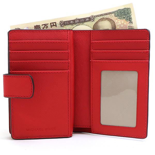 お買い物ラリー マイケルコース 二つ折り財布 レディース MICHAEL KORS Wallet ブライトレッド 35F7GTVF2L BRIGHT RED  ギフトラッピング無料_8