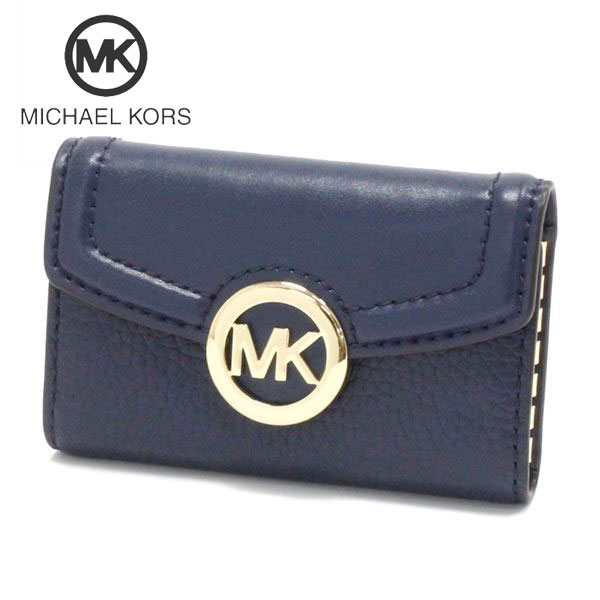 クリスマスセール マイケルコース キーケース レディース MICHAEL KORS key case 6連キーフック ネイビー 35F9GFTP5L NAVY 送料無料