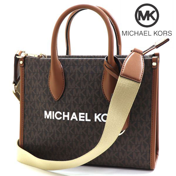 フェブラリーセール マイケルコース ショルダーバッグ レディース MICHAEL KORS 2Way ハンドバッグ ブラウン 35S4G7ZC5B BROWN の通販は