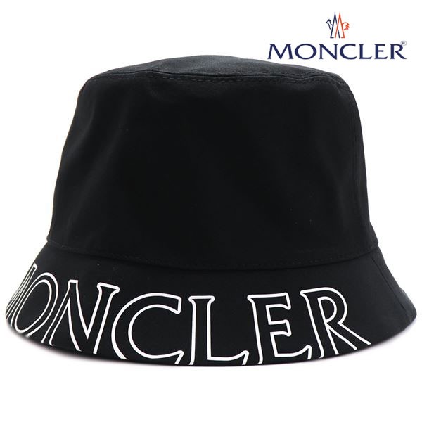 モンクレール バケットハット レディース MONCLER アウター 帽子 ブラック 3B000 39 57843 999