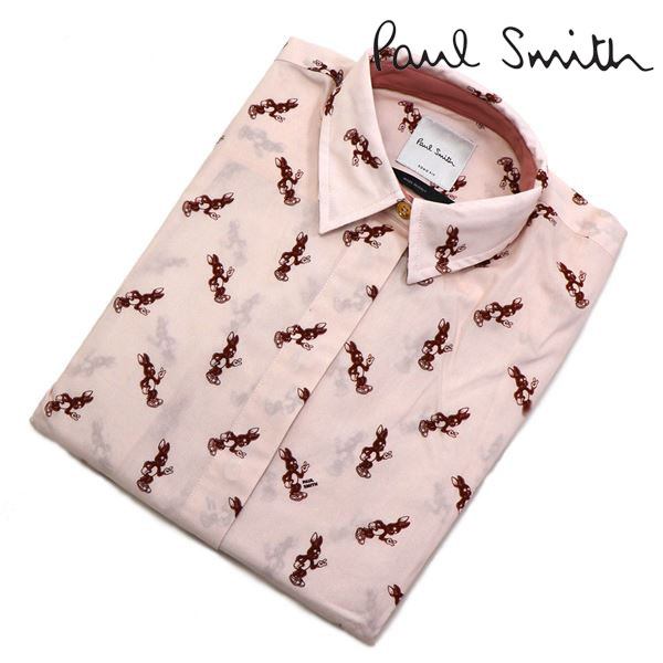 スプリングセール ポールスミス シャツ レディース Paul Smith Yシャツ ピンクマルチ 0S W1R 004B A01058 50 40の通販は