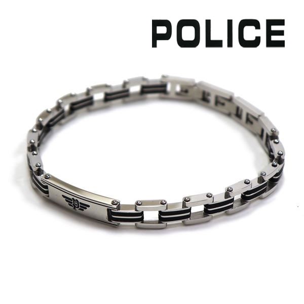 オータムセール ポリス ブレスレット メンズ 国内正規品 POLICE アクセサリー ステンレススチール GB0008701